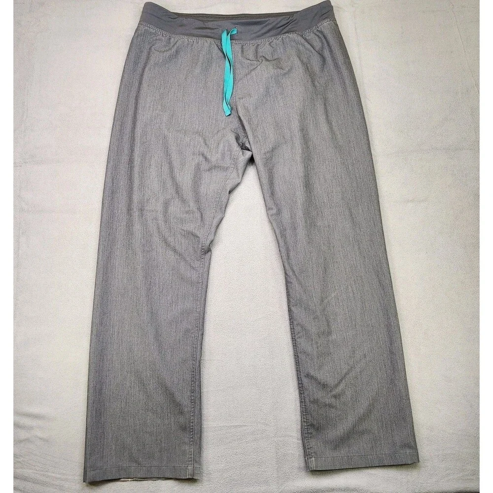 Figs Technical‎ Collection Scrub Pants Men's XL Gray Straight Stretch Medical